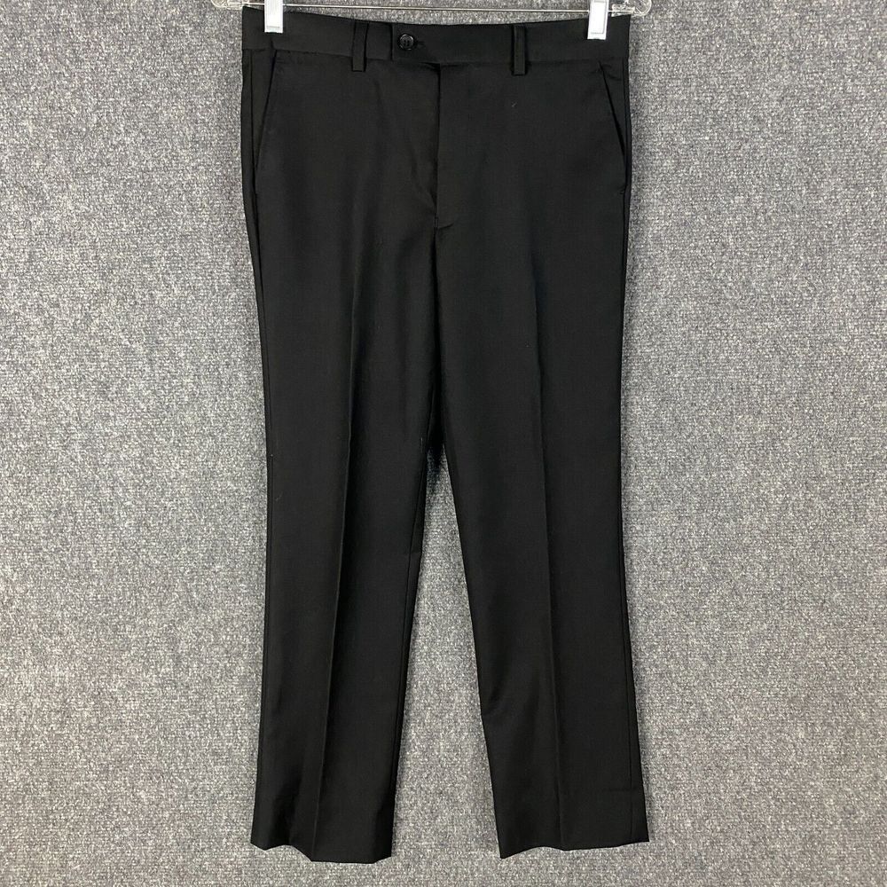 Giorgio Fiorelli Dress Pants‎ Boys 12 Yrs Black Slacks Polyester Blend
